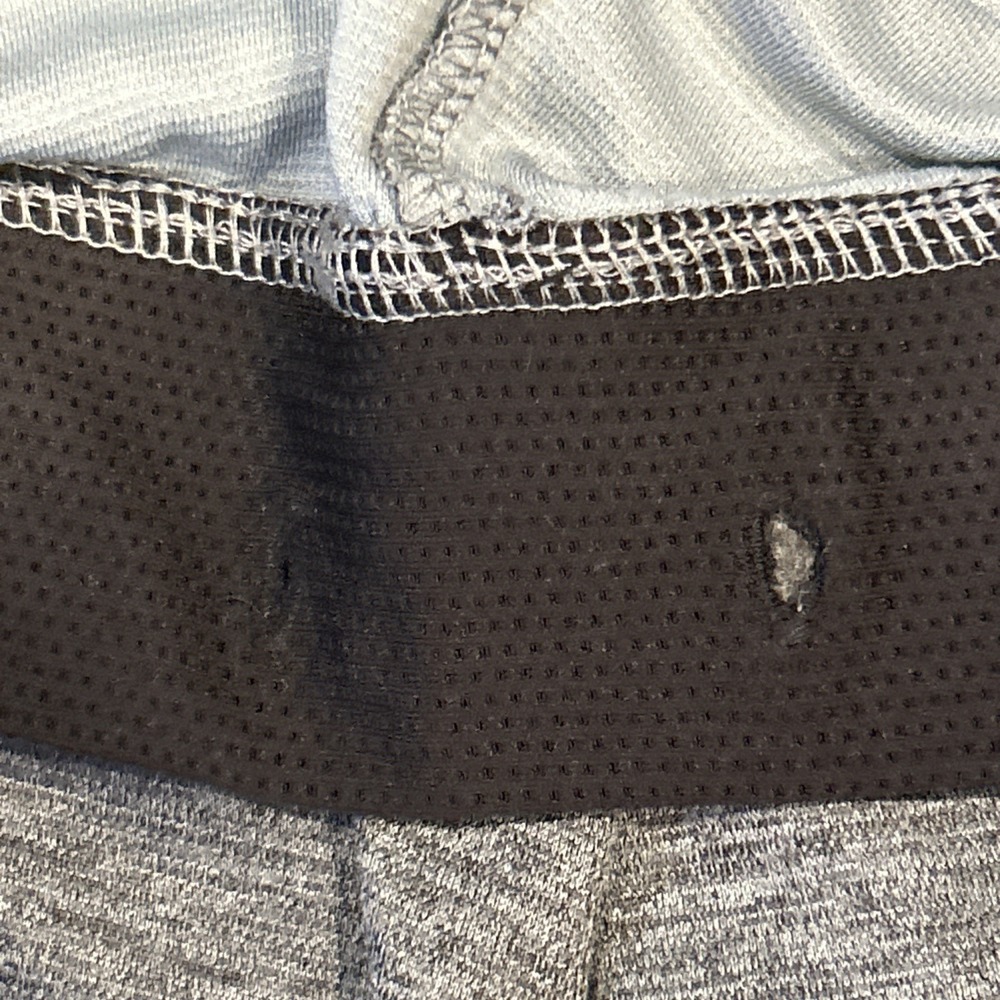 Asics Cycling Shorts Mens XL Gray 8" Woven Training Gym Activewear Performance - Picture 5 of 9